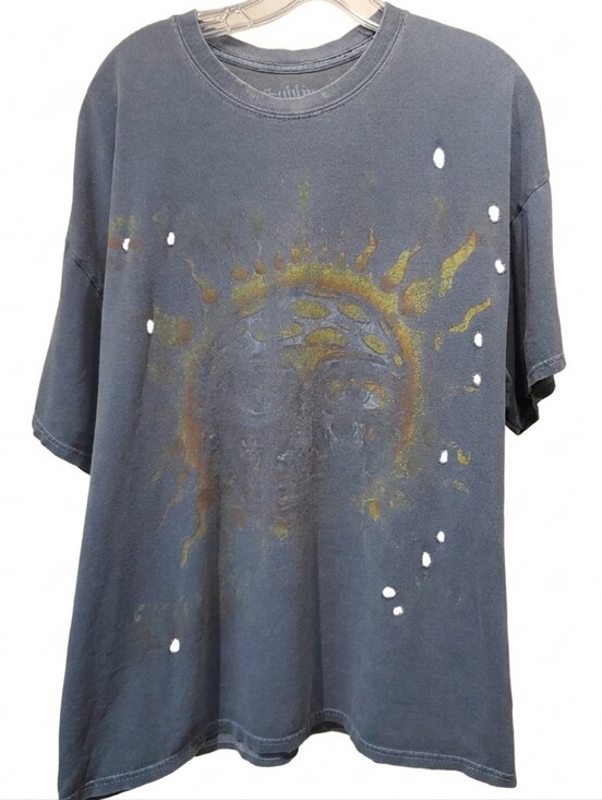 Sublime Other - Sublime Gray Distressed Band 90's Tee Shirt with Sun Face Y2K Men's Size MEDIUM